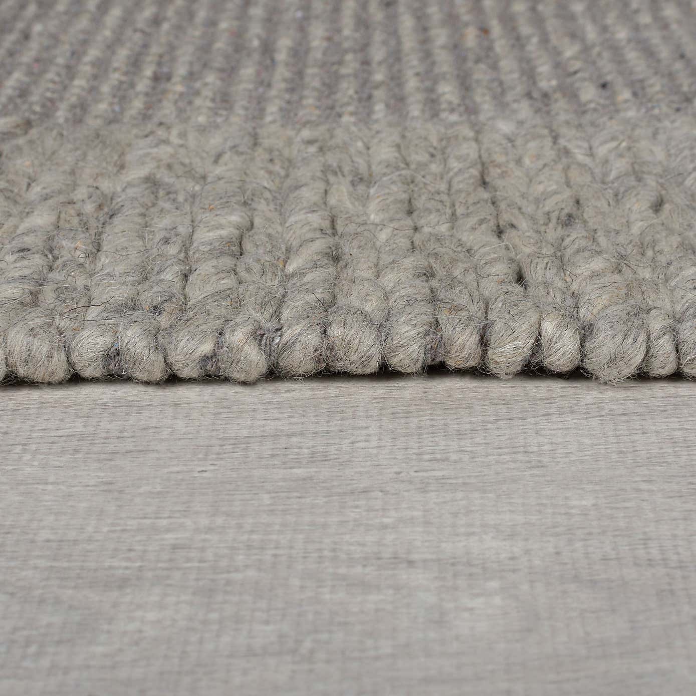 Rue Plait Border Wool Rug
