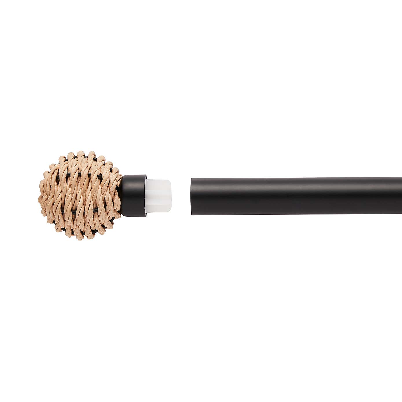 Wicker Ball Extendable Metal Eyelet Curtain Pole​