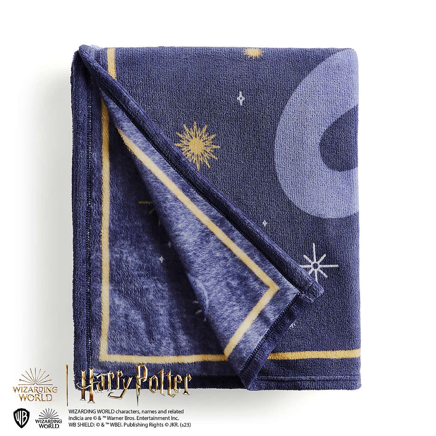 Harry Potter Hogwarts Navy Fleece Blanket