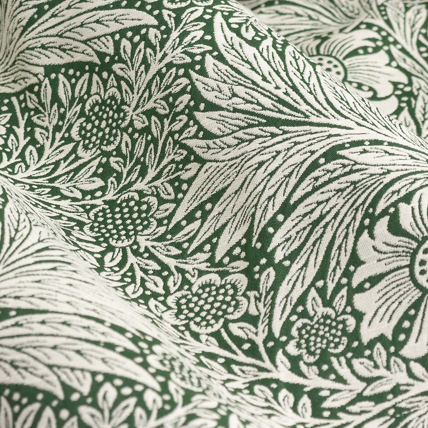 Morris & Co. Marigold Jacquard Pencil Pleat Curtains