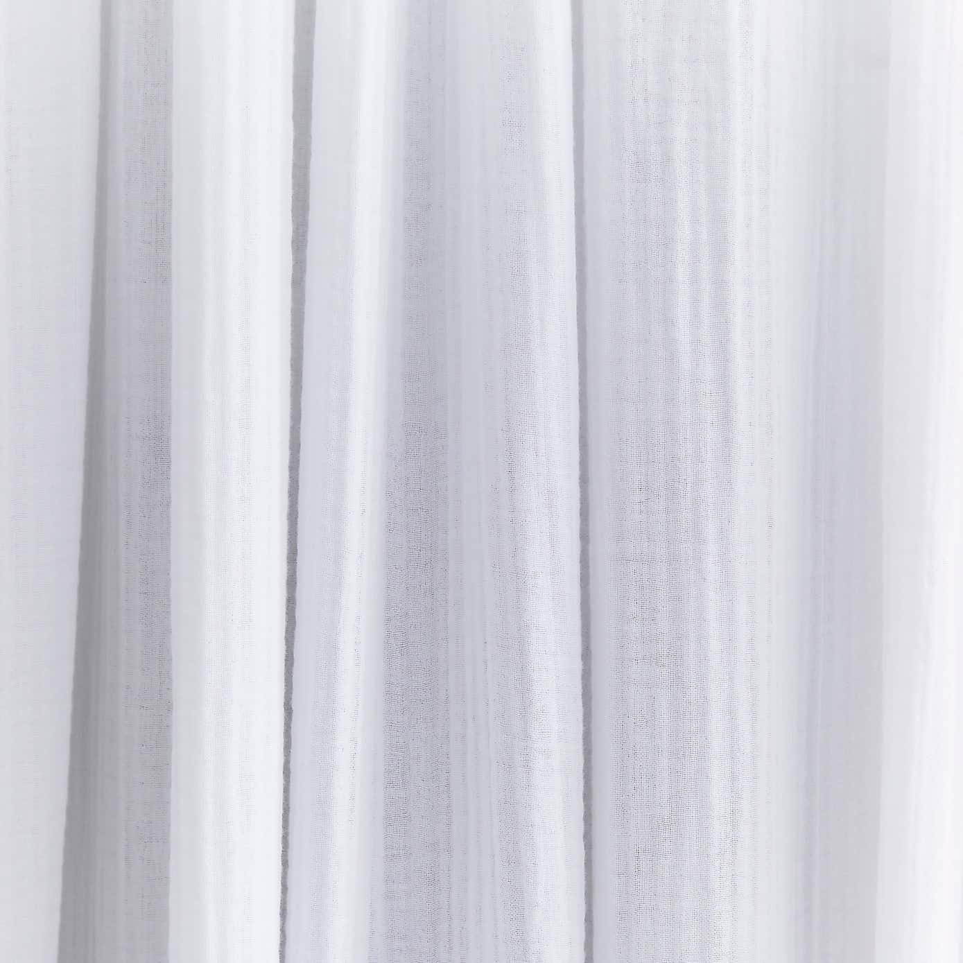 Cotton Muslin Eyelet Curtains