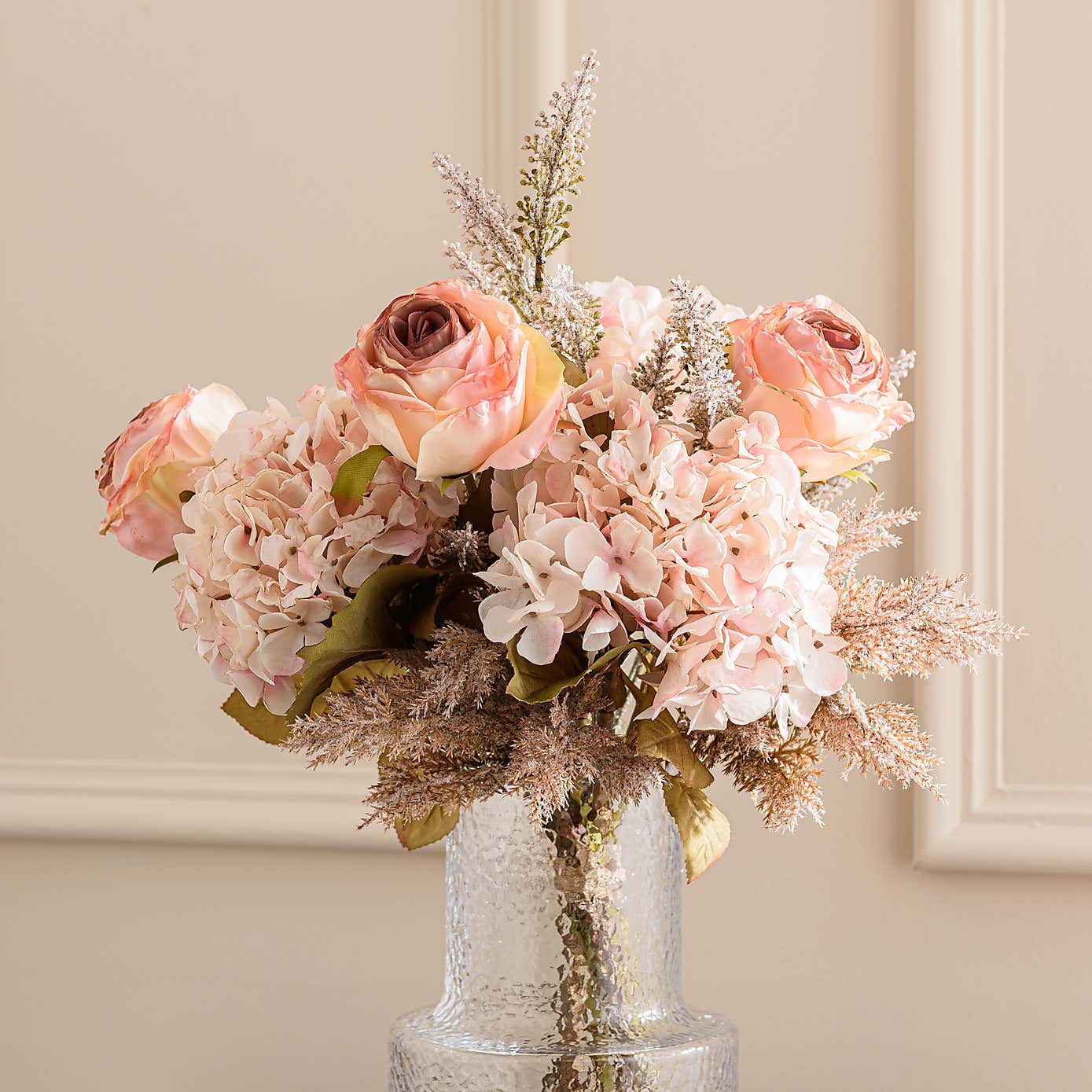 Artificial Dried Pink Bouquet