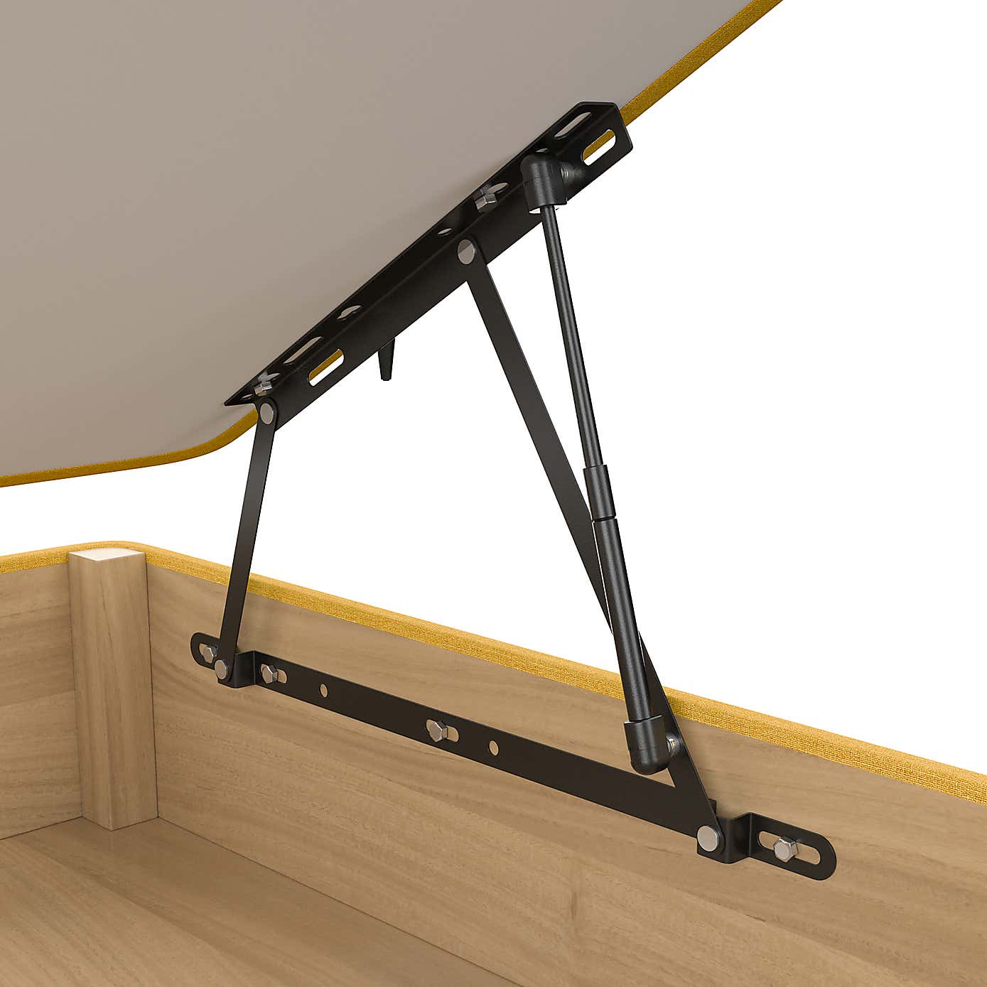 Linen Side Ottoman Base