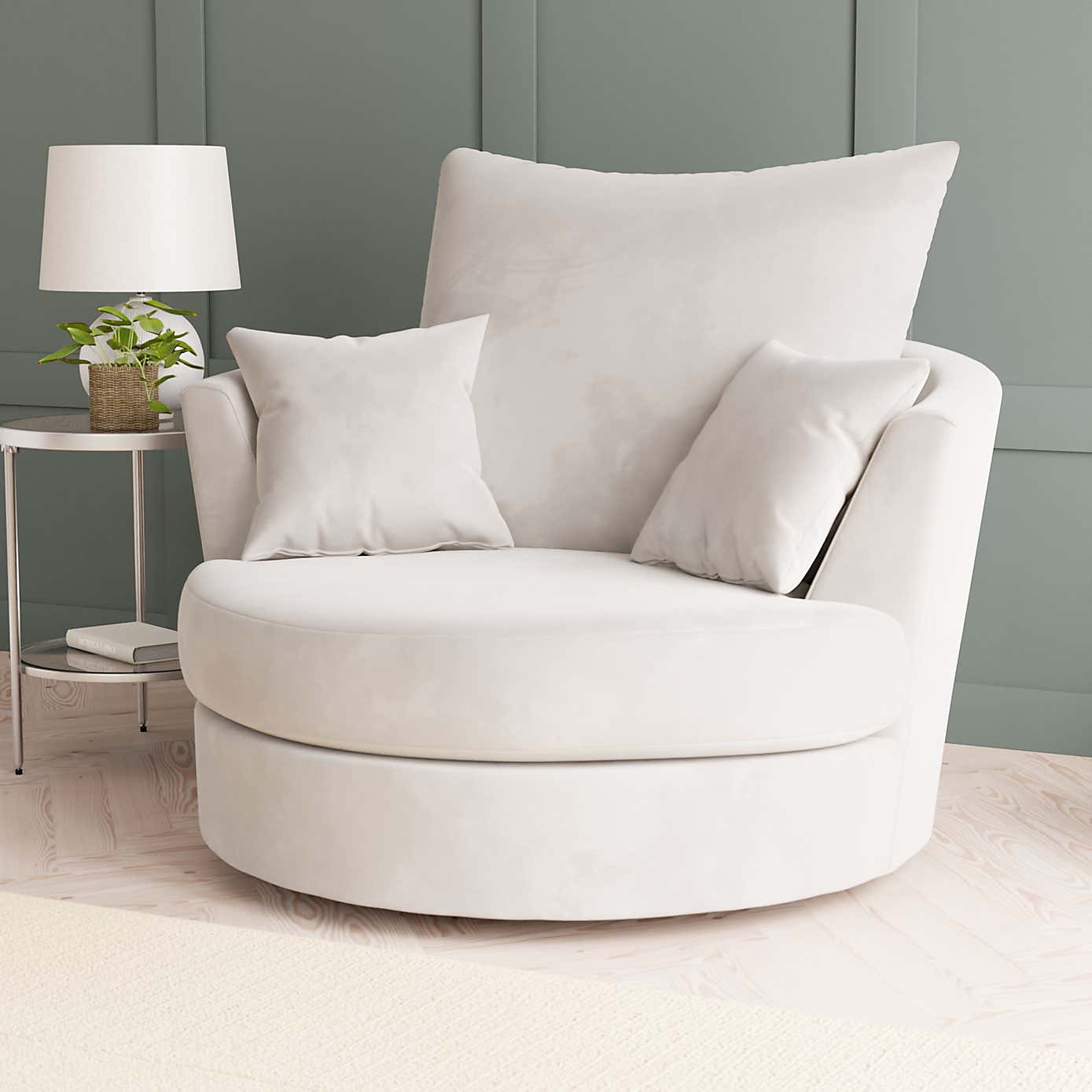 Blake Opulent Velvet Swivel Chair