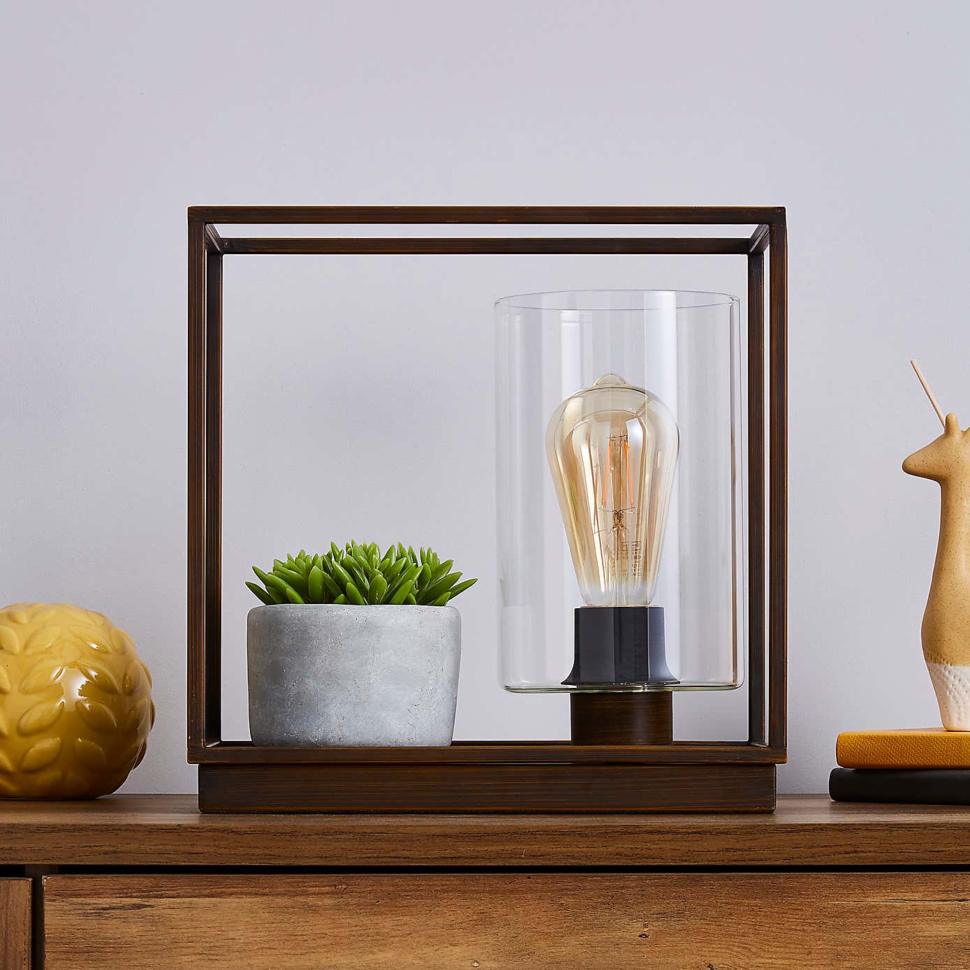 London Shelf Table Lamp Bronze Industrial