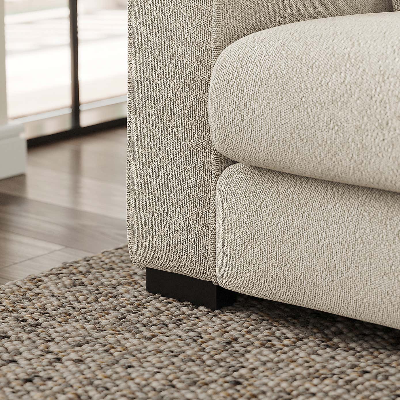 Carson Tonal Boucle 3 Seater Sofa