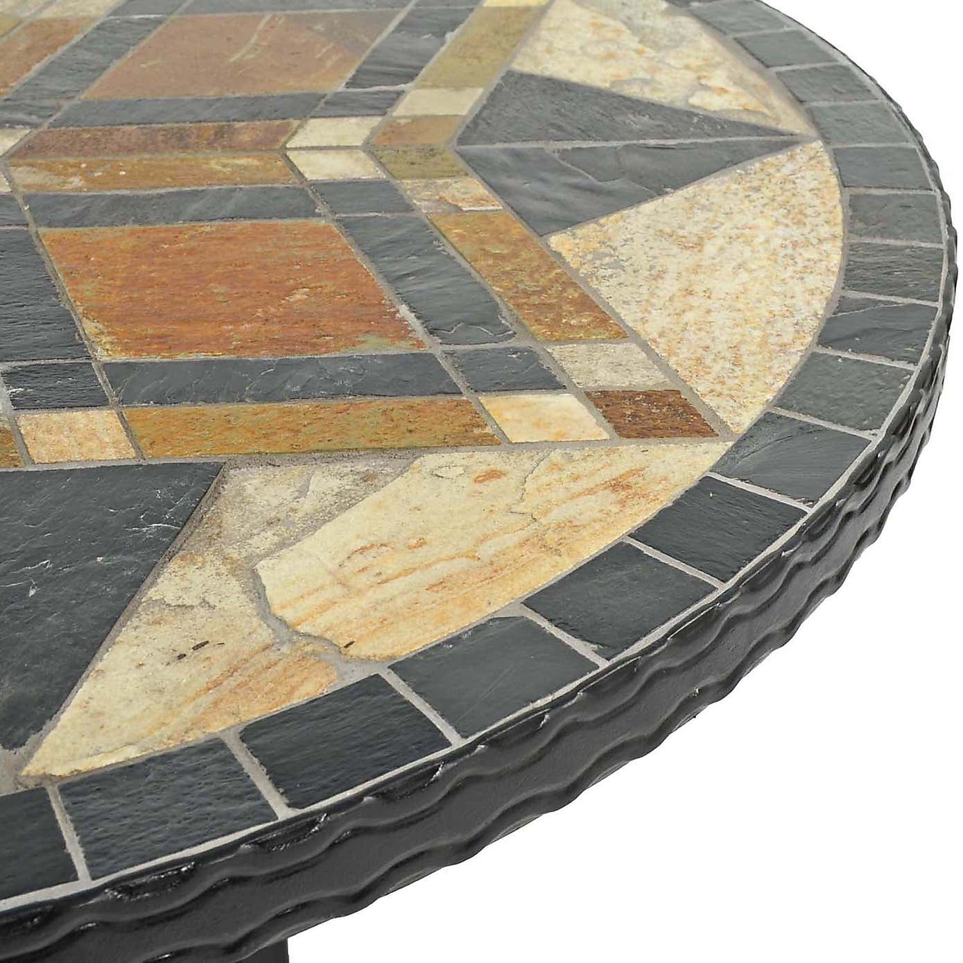 Dallas 76cm Bistro Table Set with 2 Mayfield Chairs