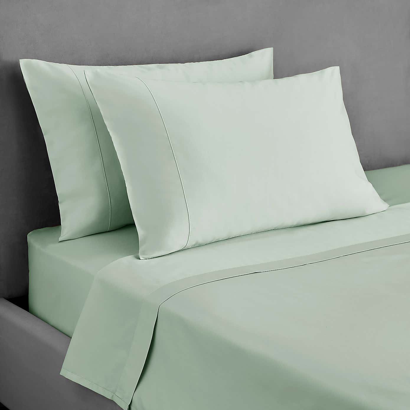Dorma 300 Thread Count 100% Cotton Sateen Plain Flat Sheet