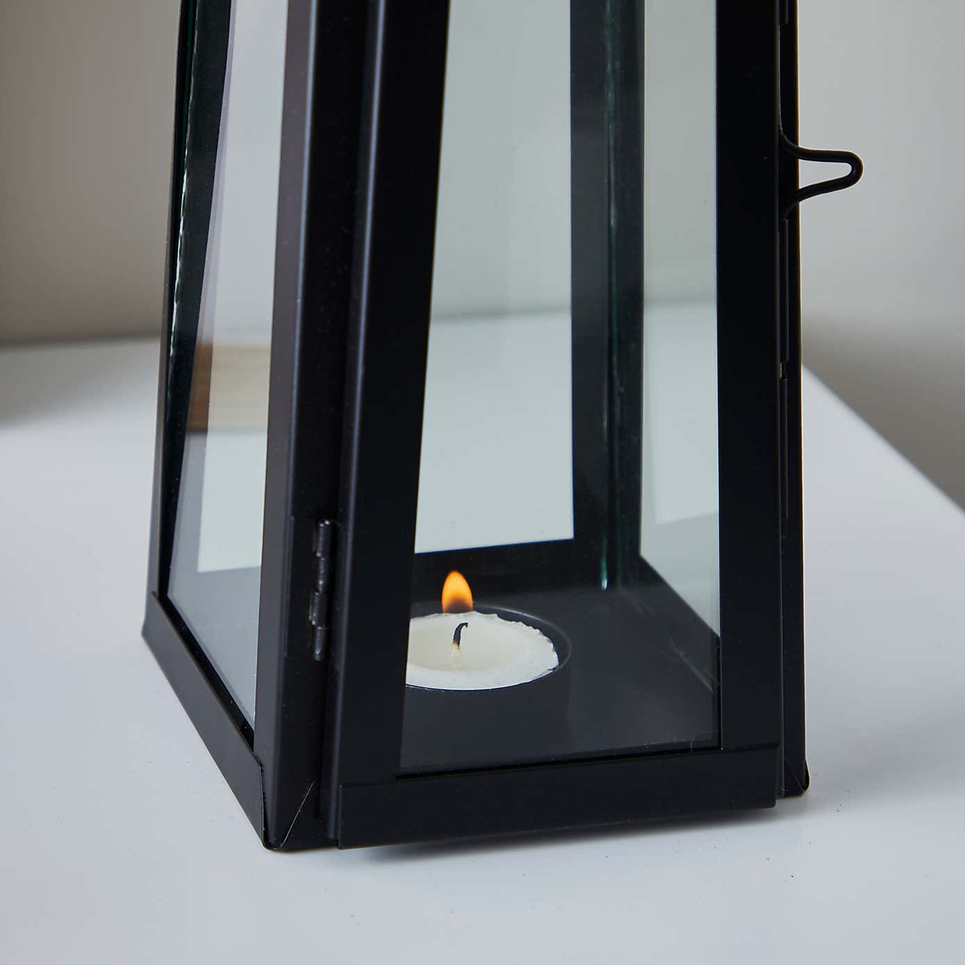 Black 30cm Lantern