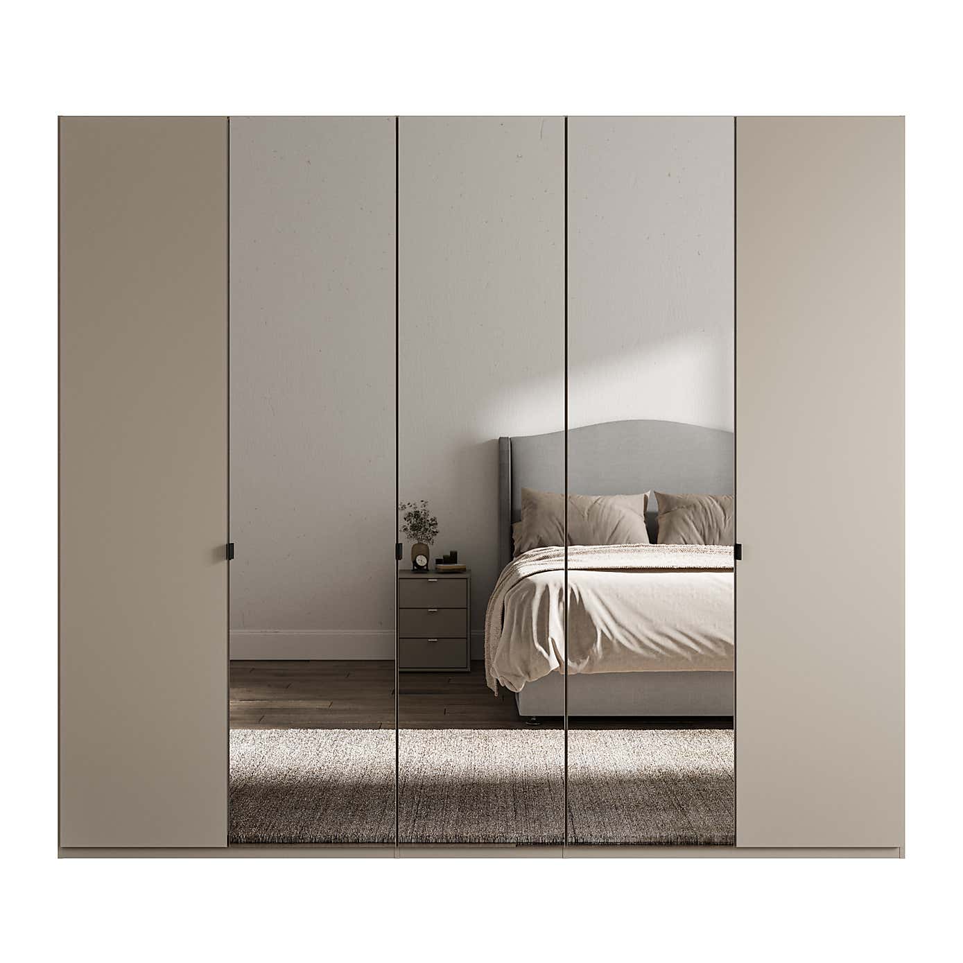 Wiemann Kahla 5 Door Mirrored Wardrobe