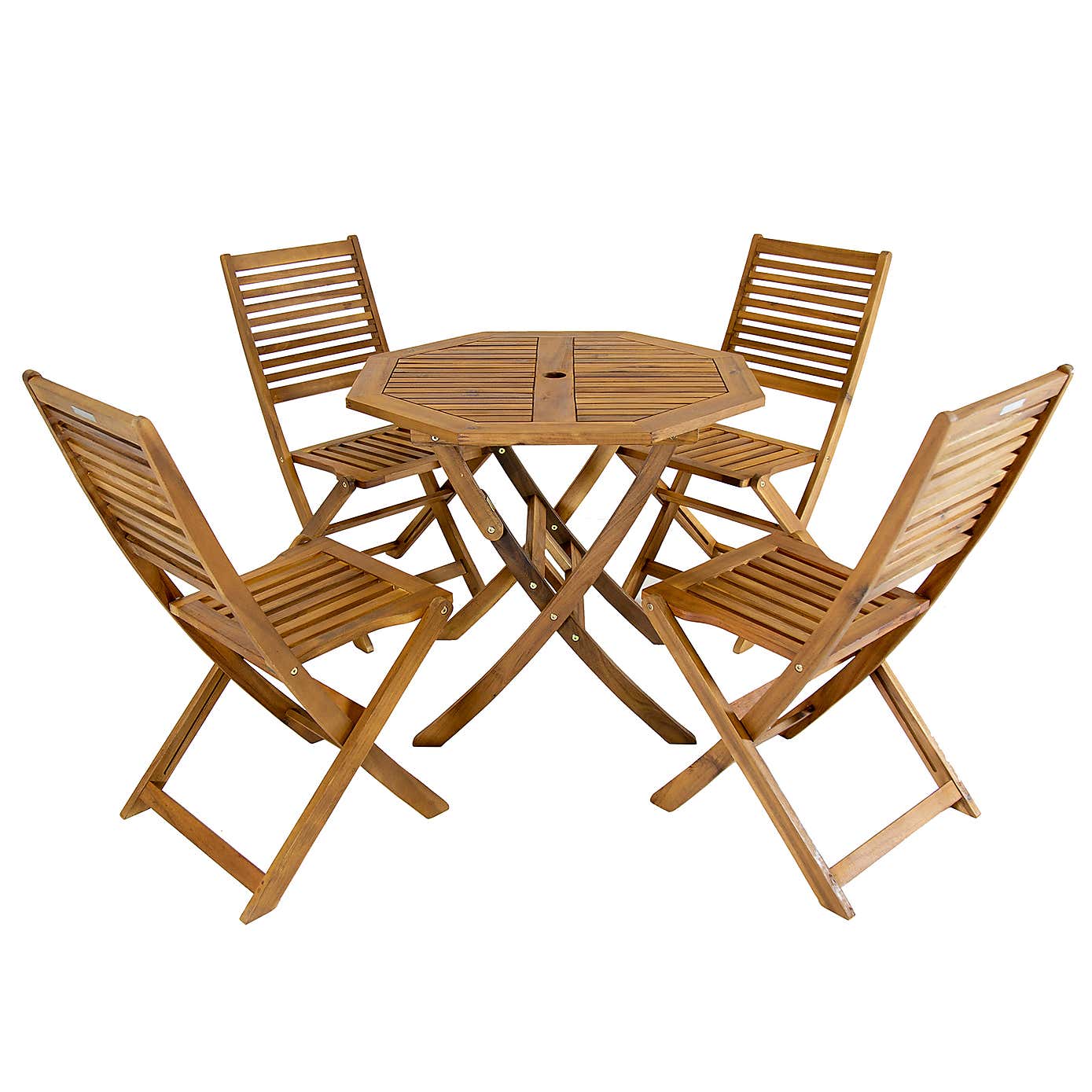 Charles Bentley 4 Seat Octagonal Dining Set