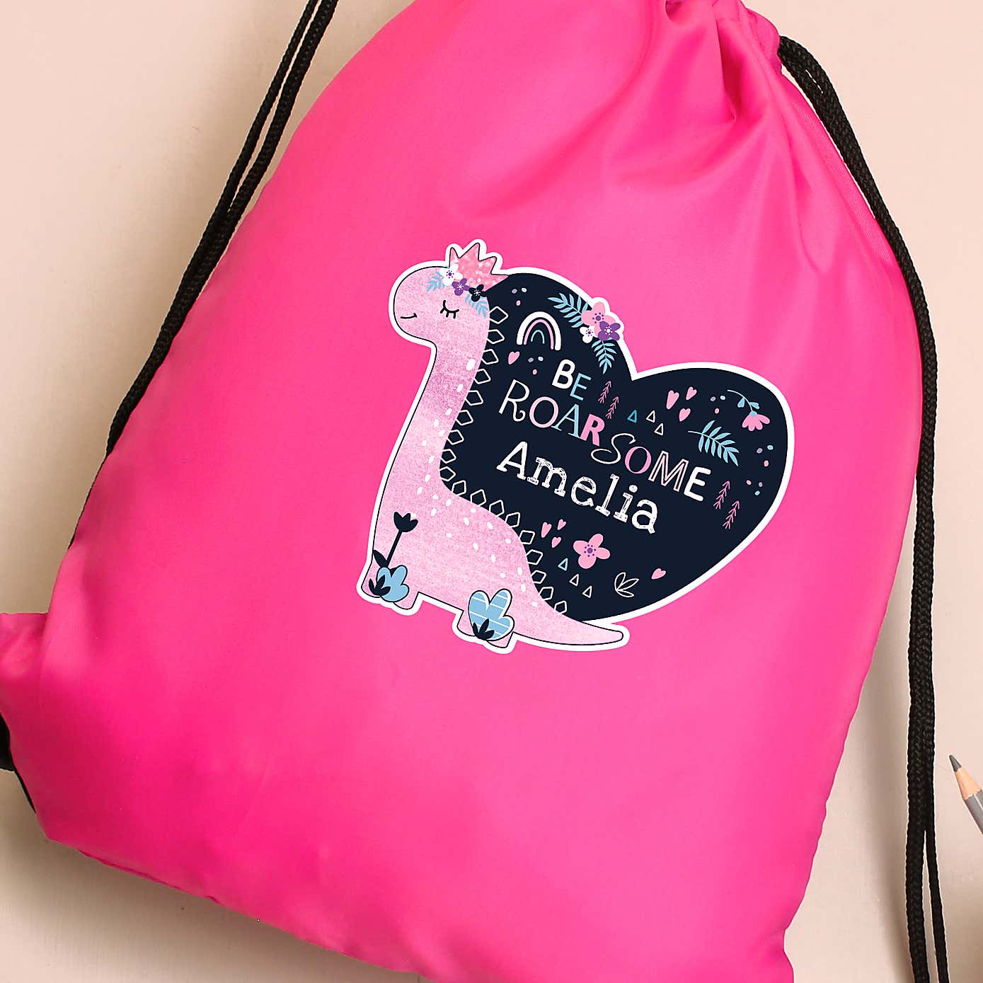 Personalised Dinosaur Kit Bag