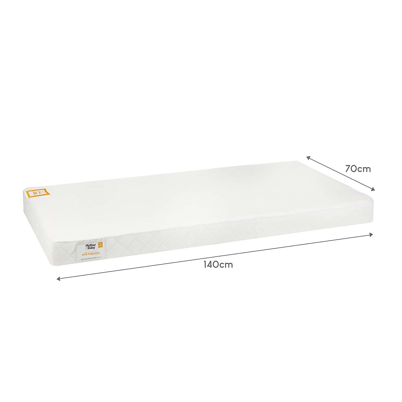 Mother&Baby White Gold Hypoallergenic Pocket Sprung Mattress