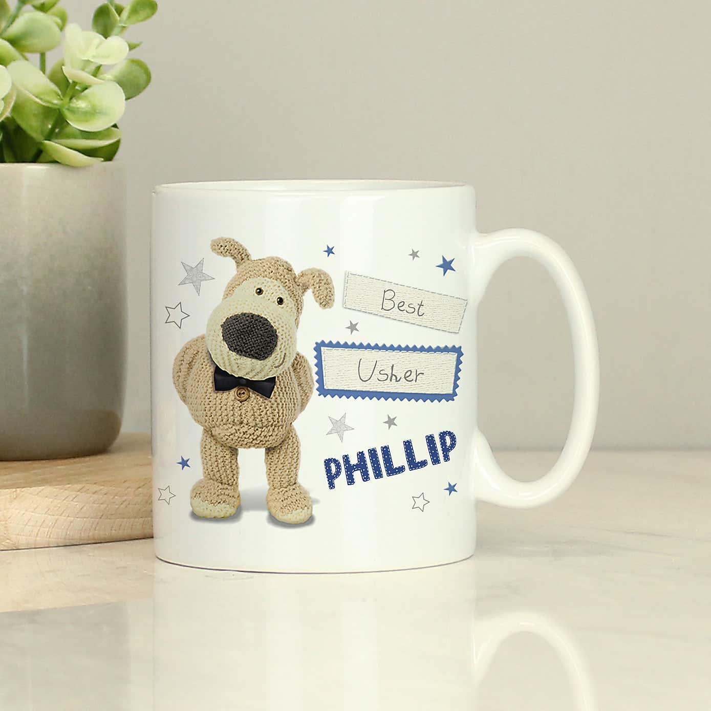 Personalised Boofle Male Wedding Mug