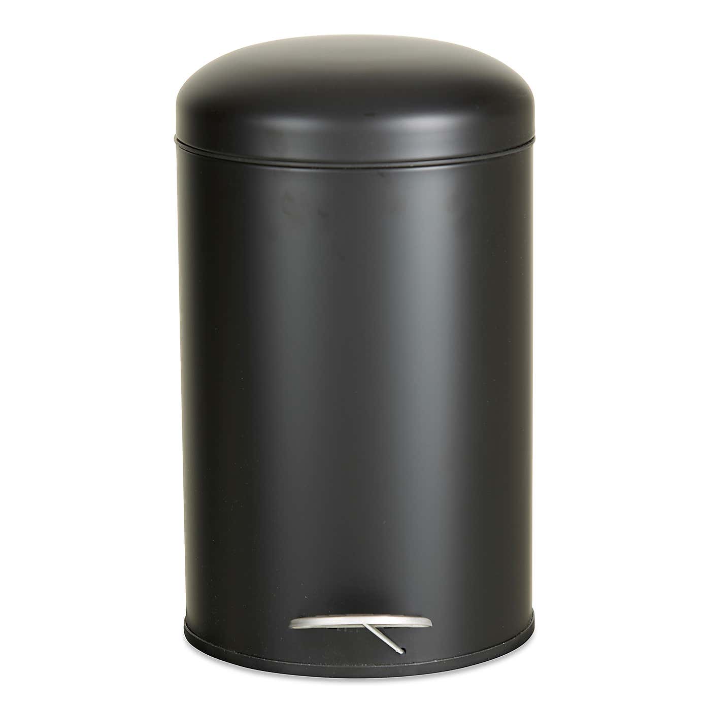 Matt Black 12 Litre Pedal Bin