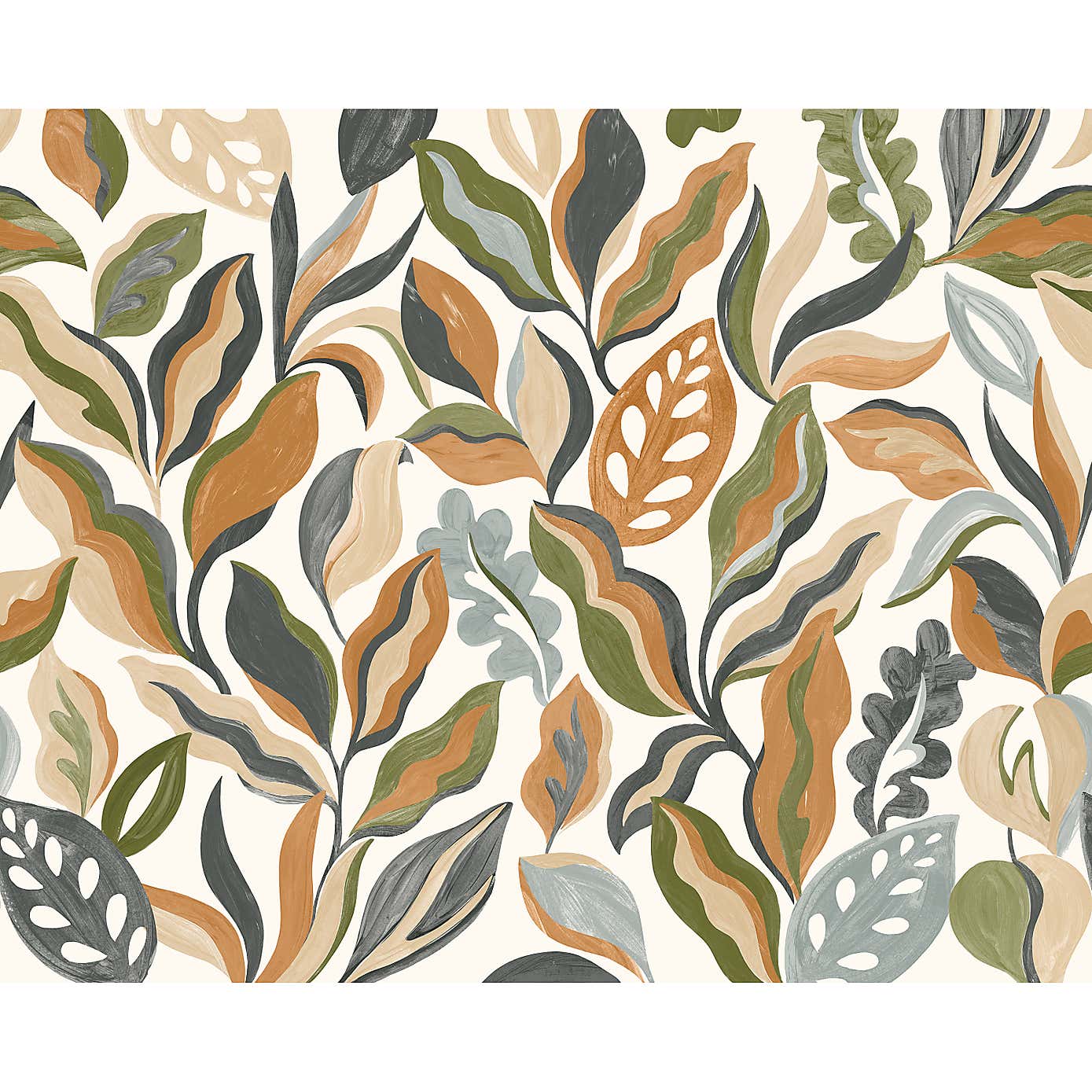 Abstract Leaf Wall Mural