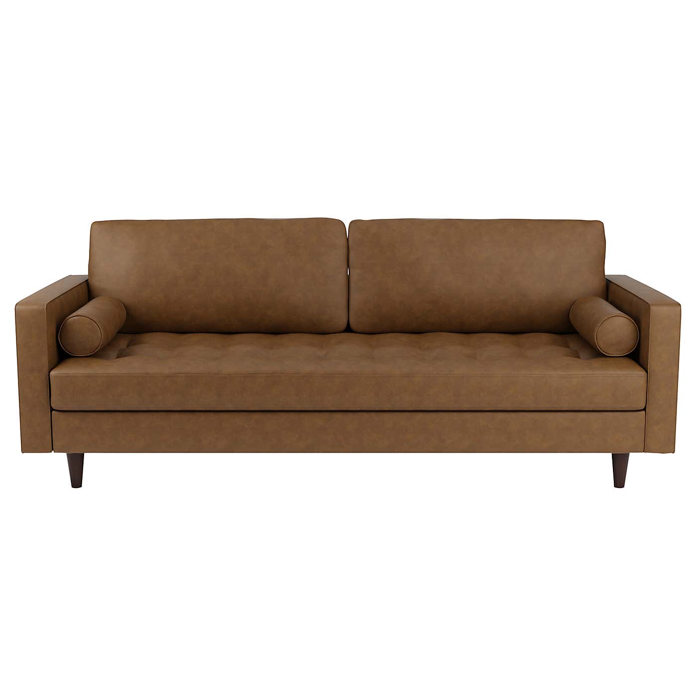 Zoe Faux Leather 4 Seater Sofa