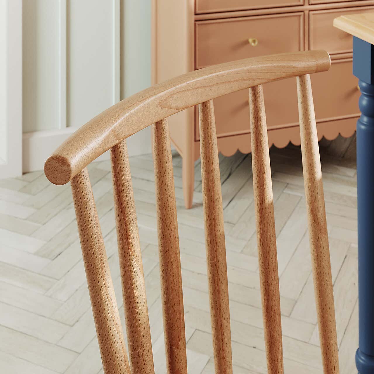 Harvey Set of 2 Dining Chairs, Beech Wood