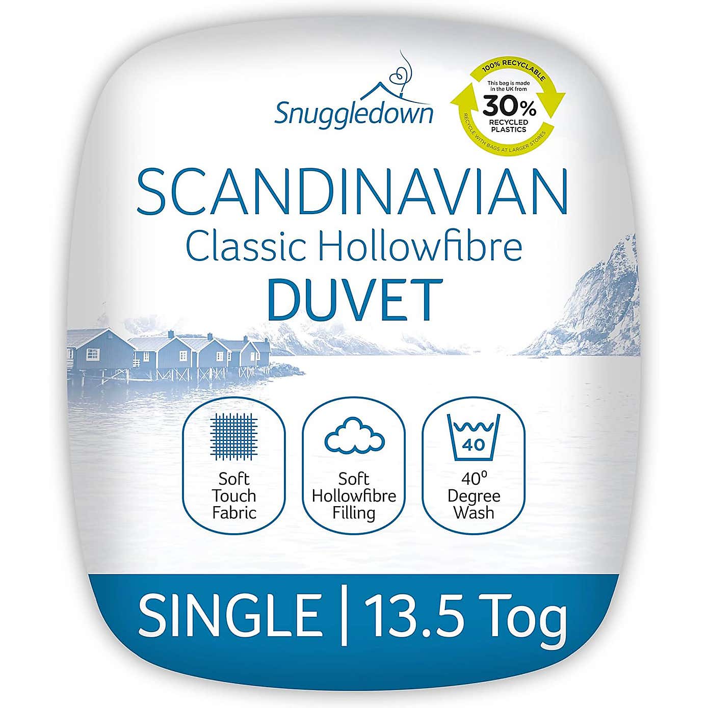 Snuggledown Scandinavian Hollowfibre 13.5 Tog Winter Duvet