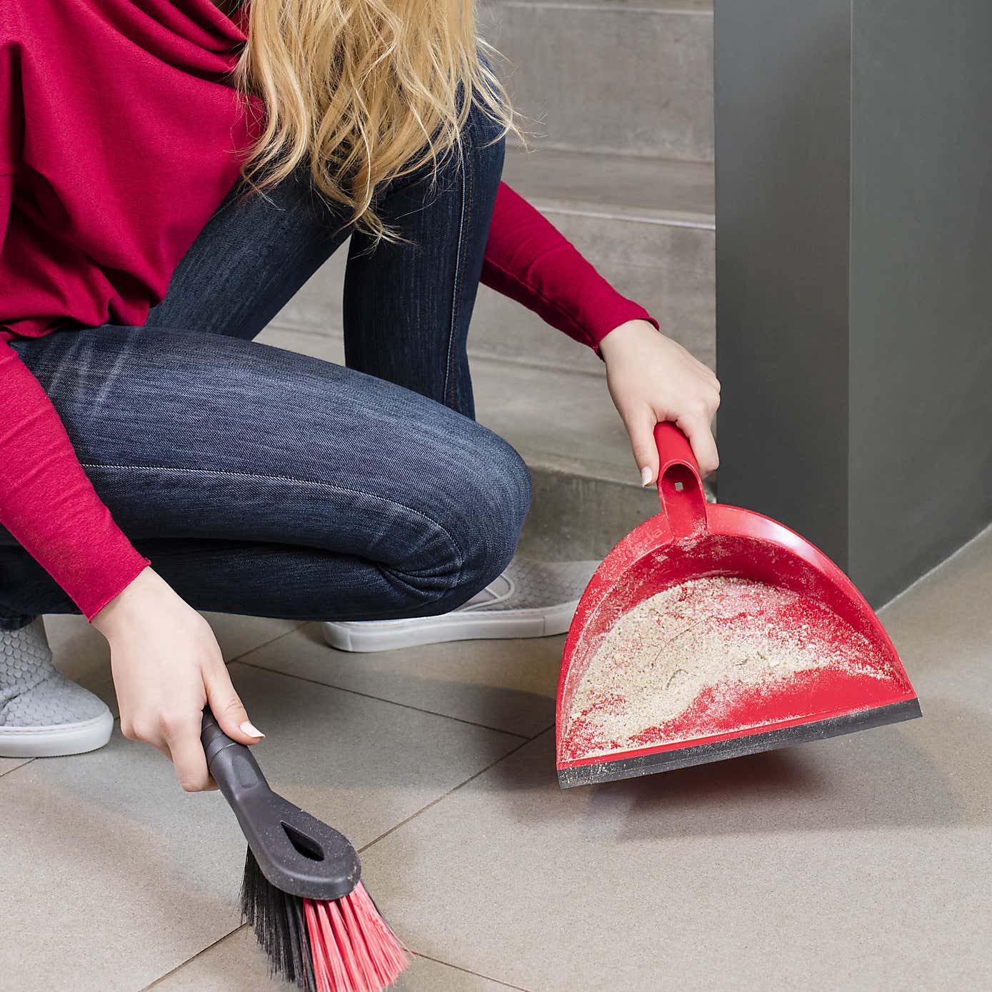 Vileda 2in1 Dustpan & Brush Set