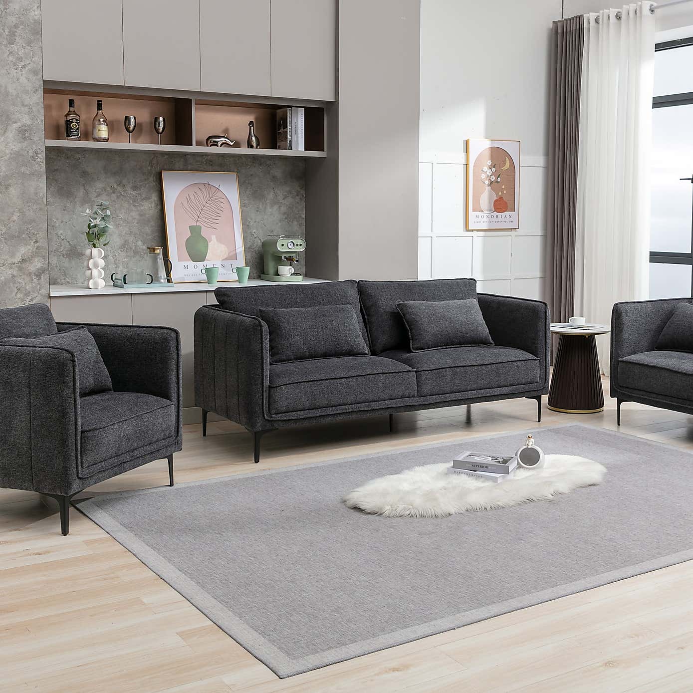 Image Furnishings Landon Chenille 3 Seater Sofa