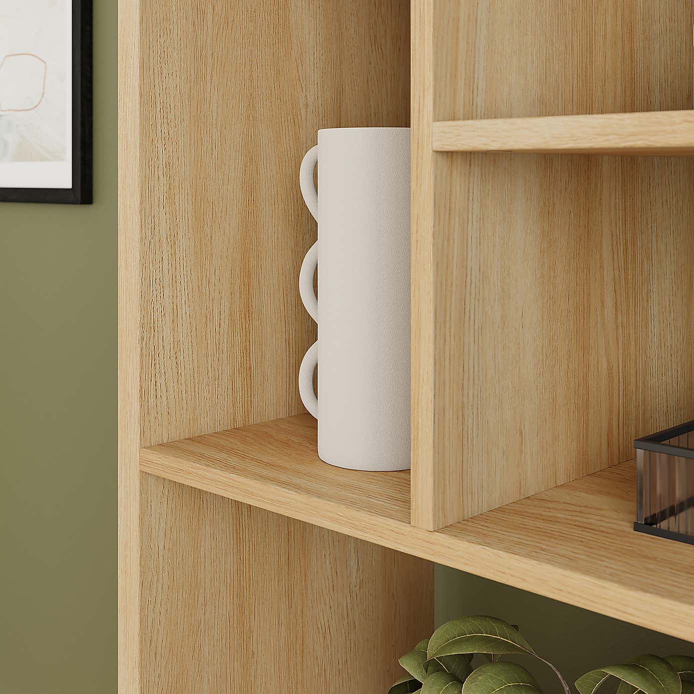 Hardy Slim Bookcase, Oak Effect