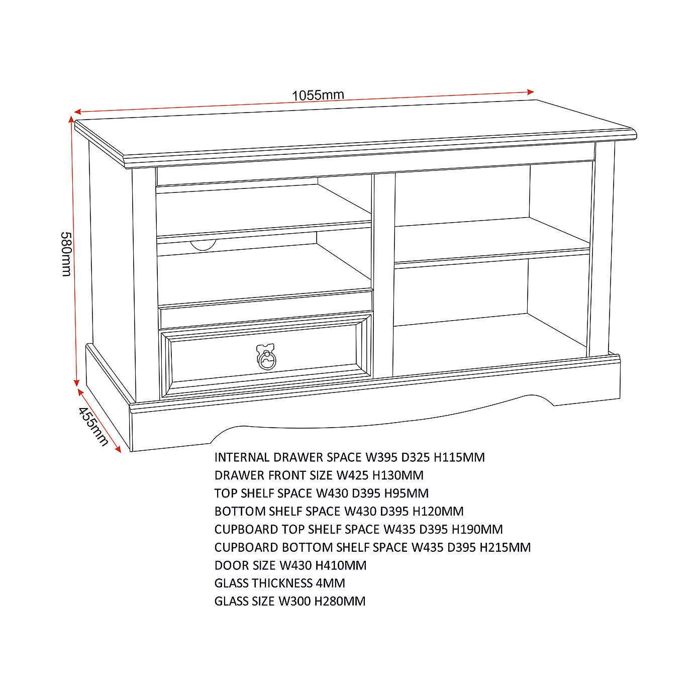 Corona TV Stand