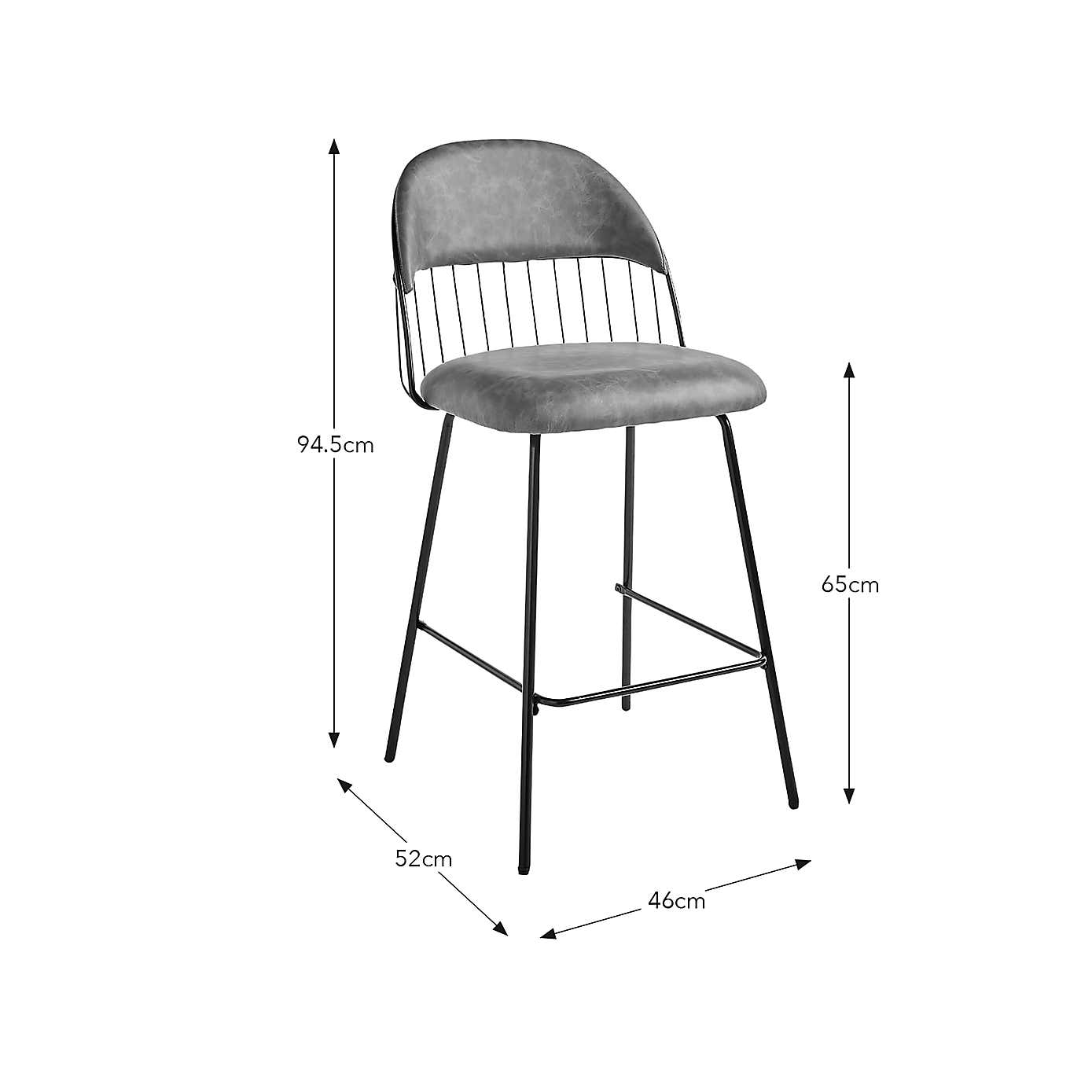 Marcela Faux Leather Bar Stool, Tan