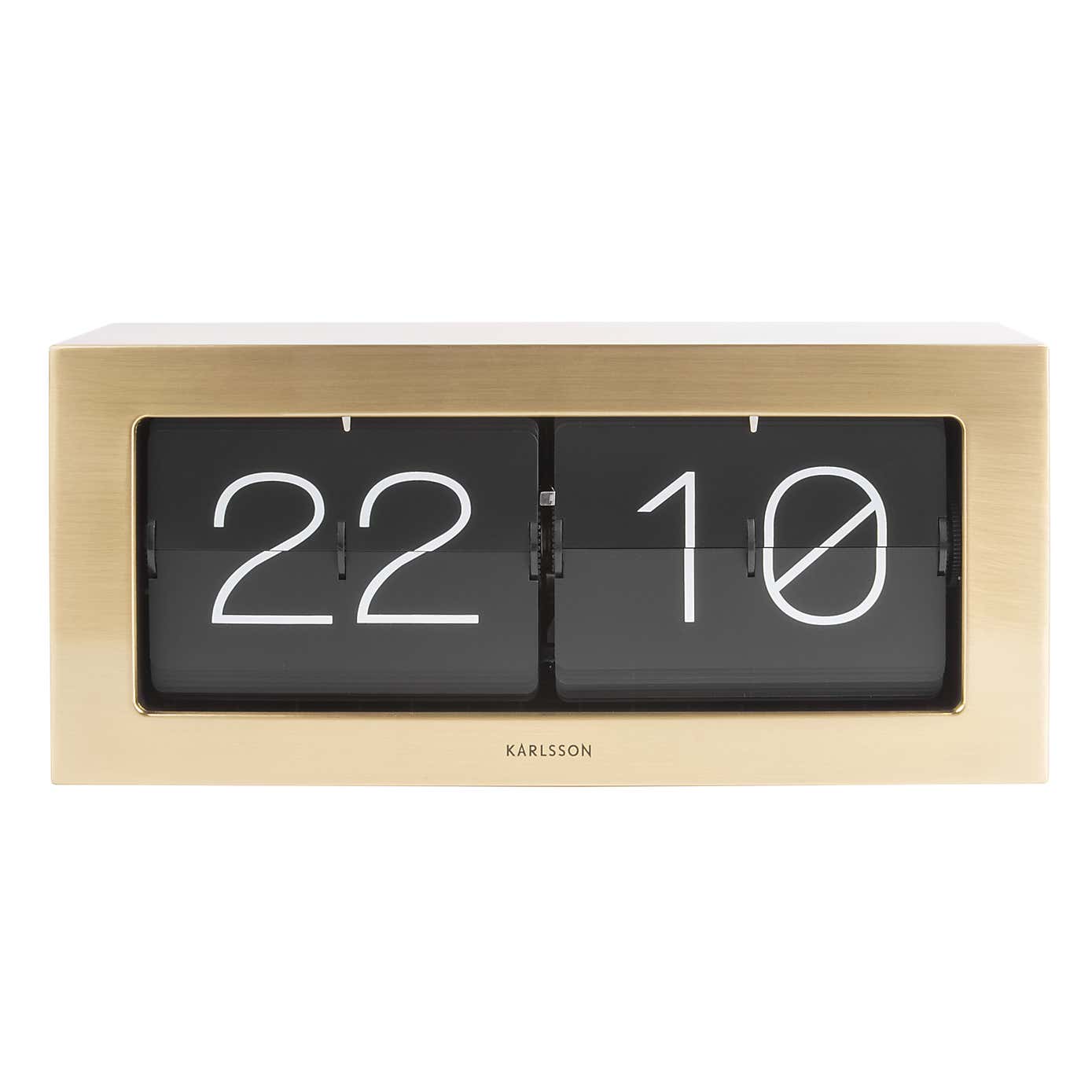 Karlsson XL Boxed Flip Mantel Clock
