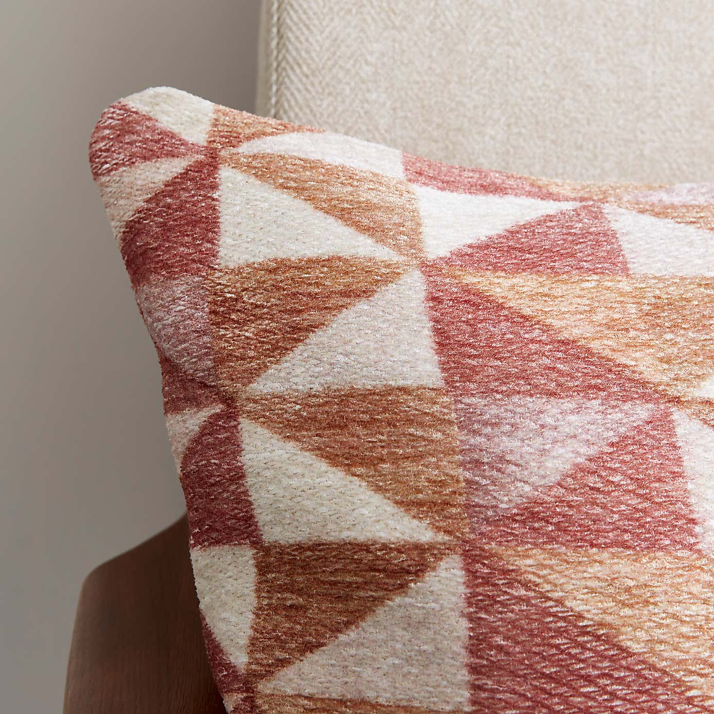 Triangle Geo Printed Rectangle Cushion Cover