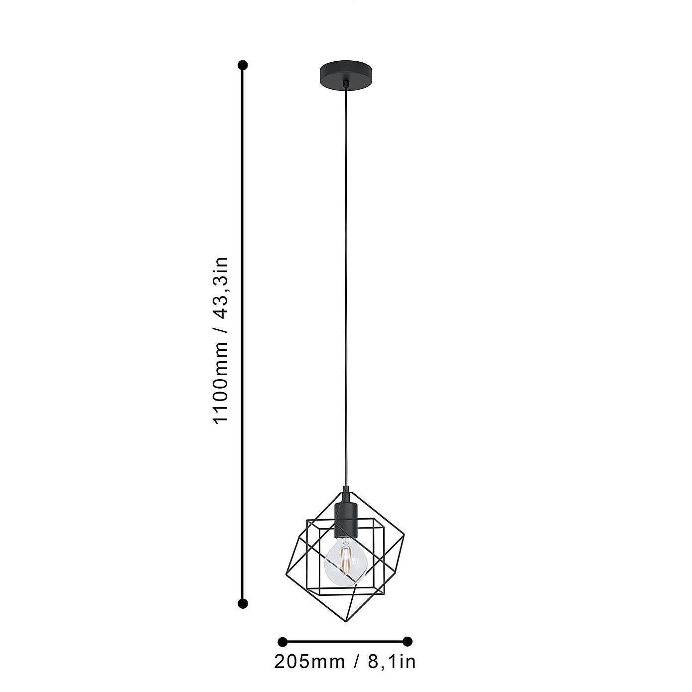 EGLO Straiton Modern Adjustable Pendant Light