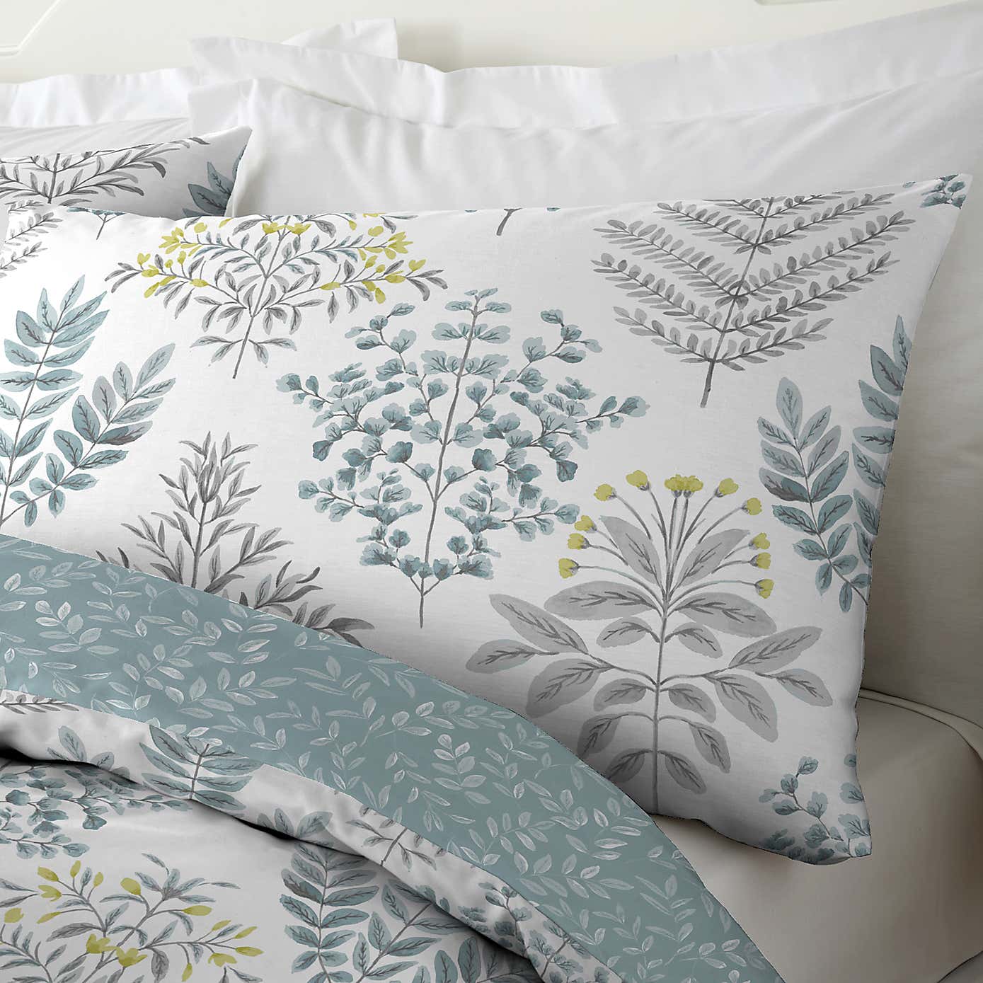 Emily Easy Care Duck Egg Duvet Cover and Pillowcase Set