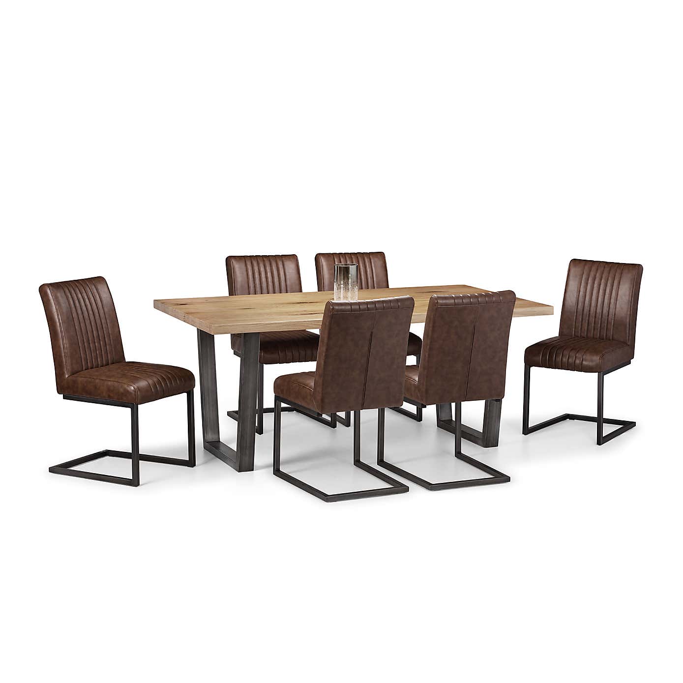 Brooklyn Oak 6 Seater Dining Set