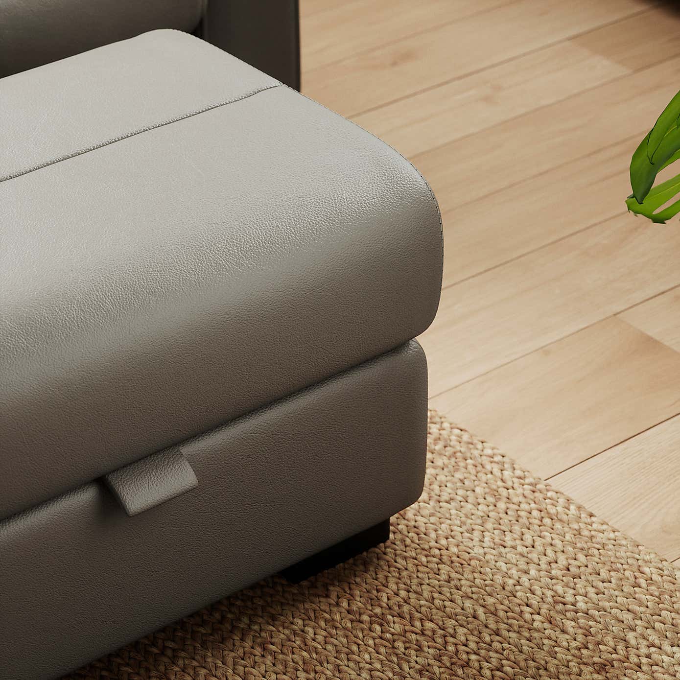 Carson Classic Leather Footstool