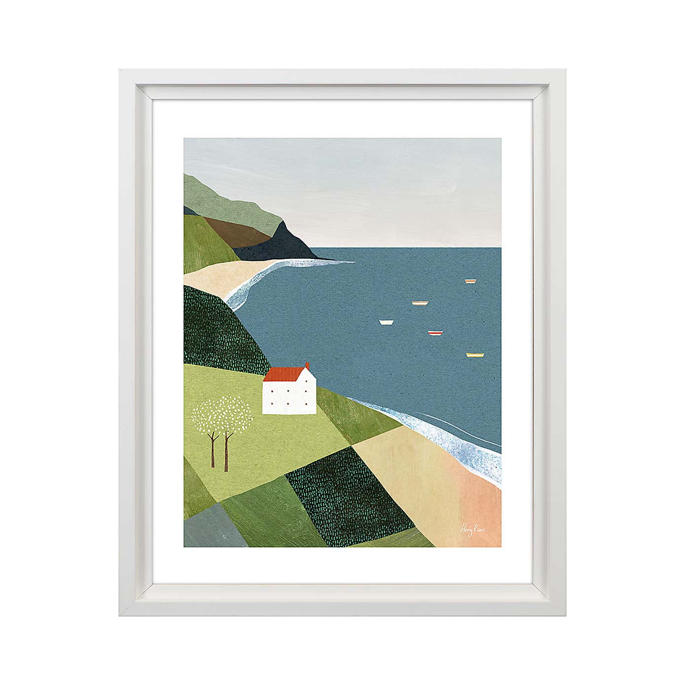 The Art Group House On The Cliff Framed Print