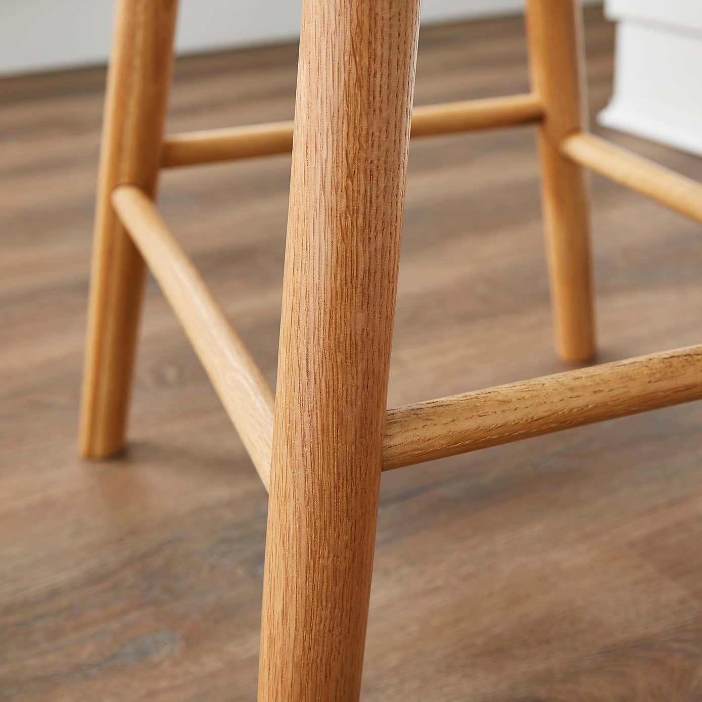 Loxwood Counter Height Bar Stool, Solid Oak