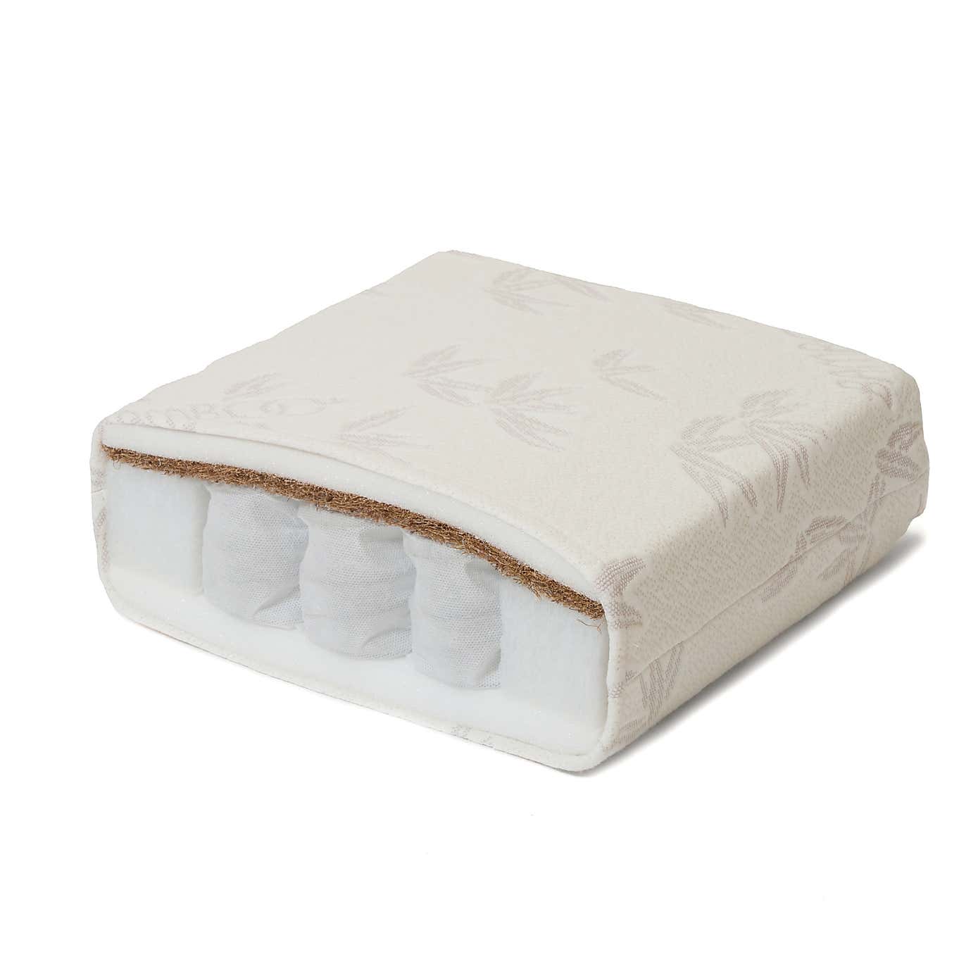 Clair de Lune Bamboo and Coir Premium Cot Bed Mattress