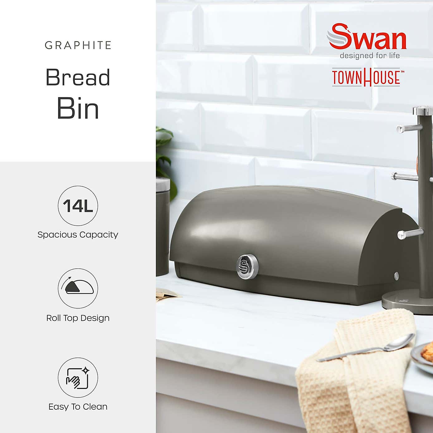 Swan Townhouse Bread Bin