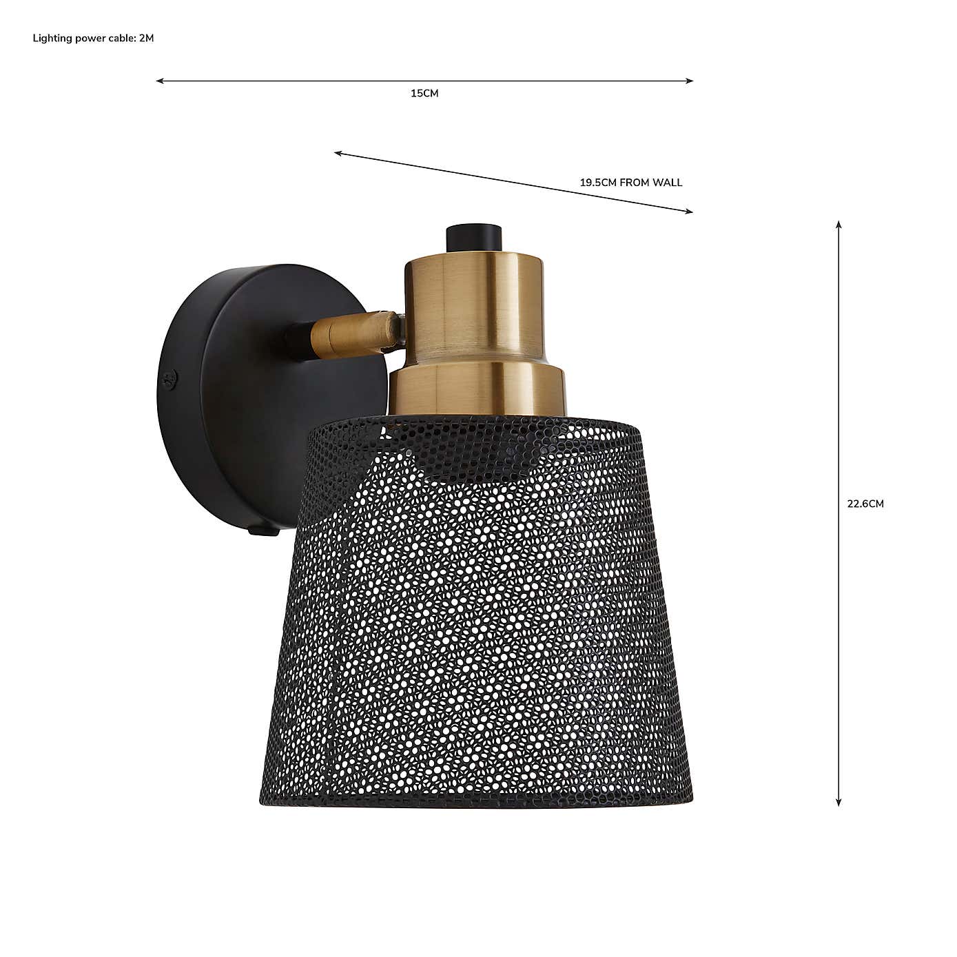 Idris Industrial Easy Fit Wall Light