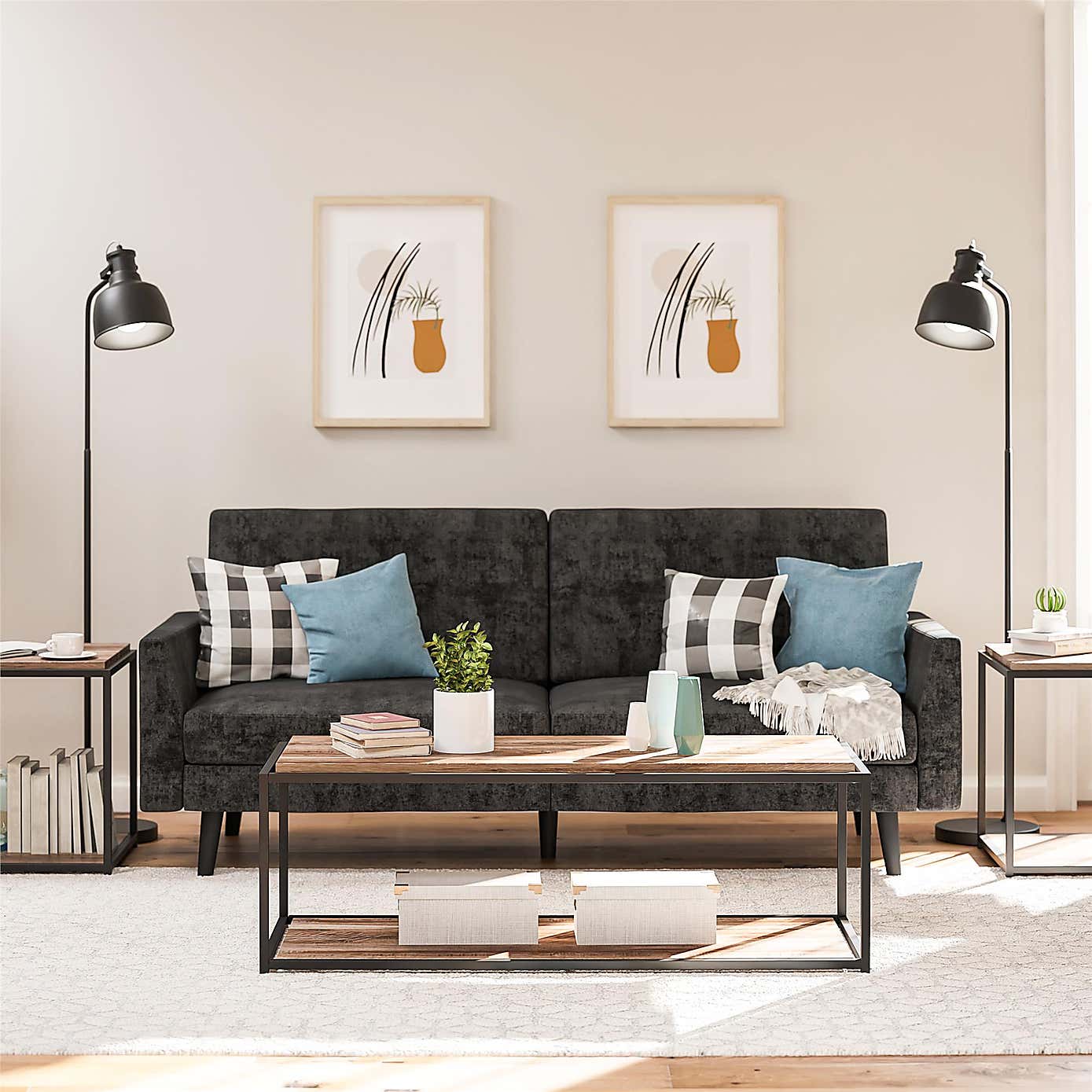 Quincy Coffee Table, Weathered Oak