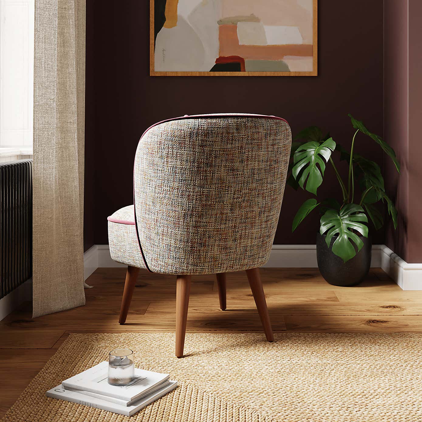 Elsie Multi Chenille Cocktail Chair