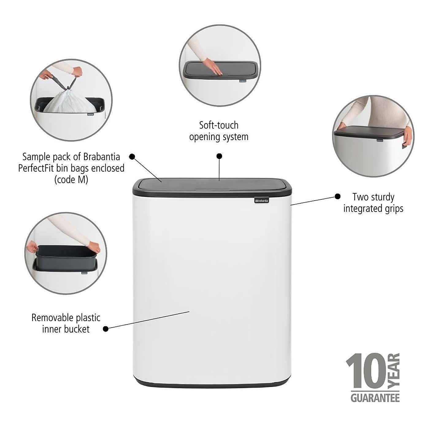 Brabantia Bo 60L Touch Bin