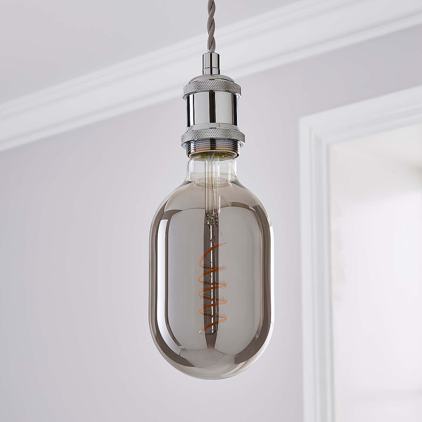 Haines Oval Filament Bulb Chrome