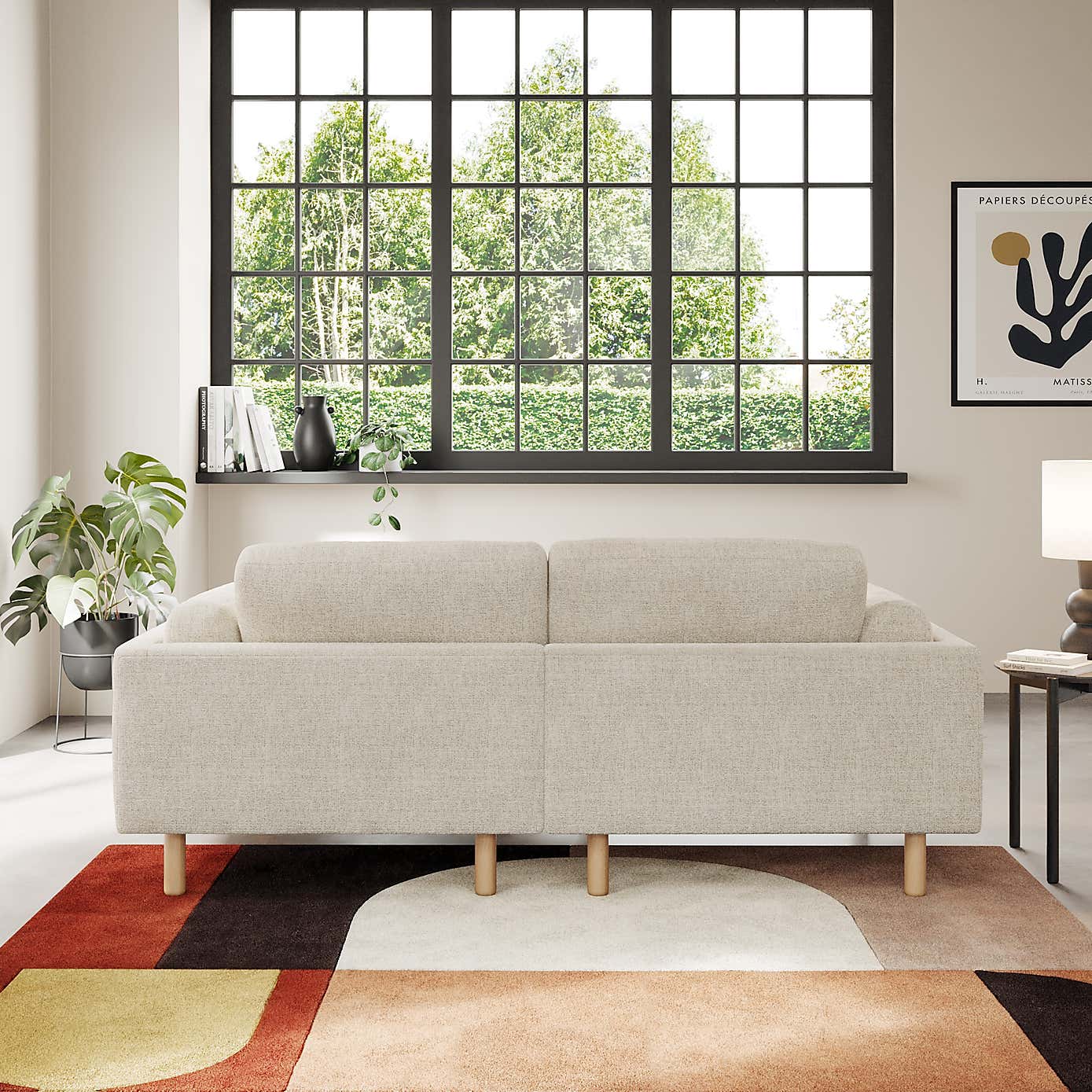 Newton Chunky Tonal Weave Corner Chaise