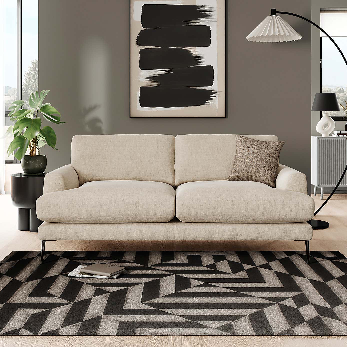 Lawson Chunky Tonal Weave 3 Seater Sofa