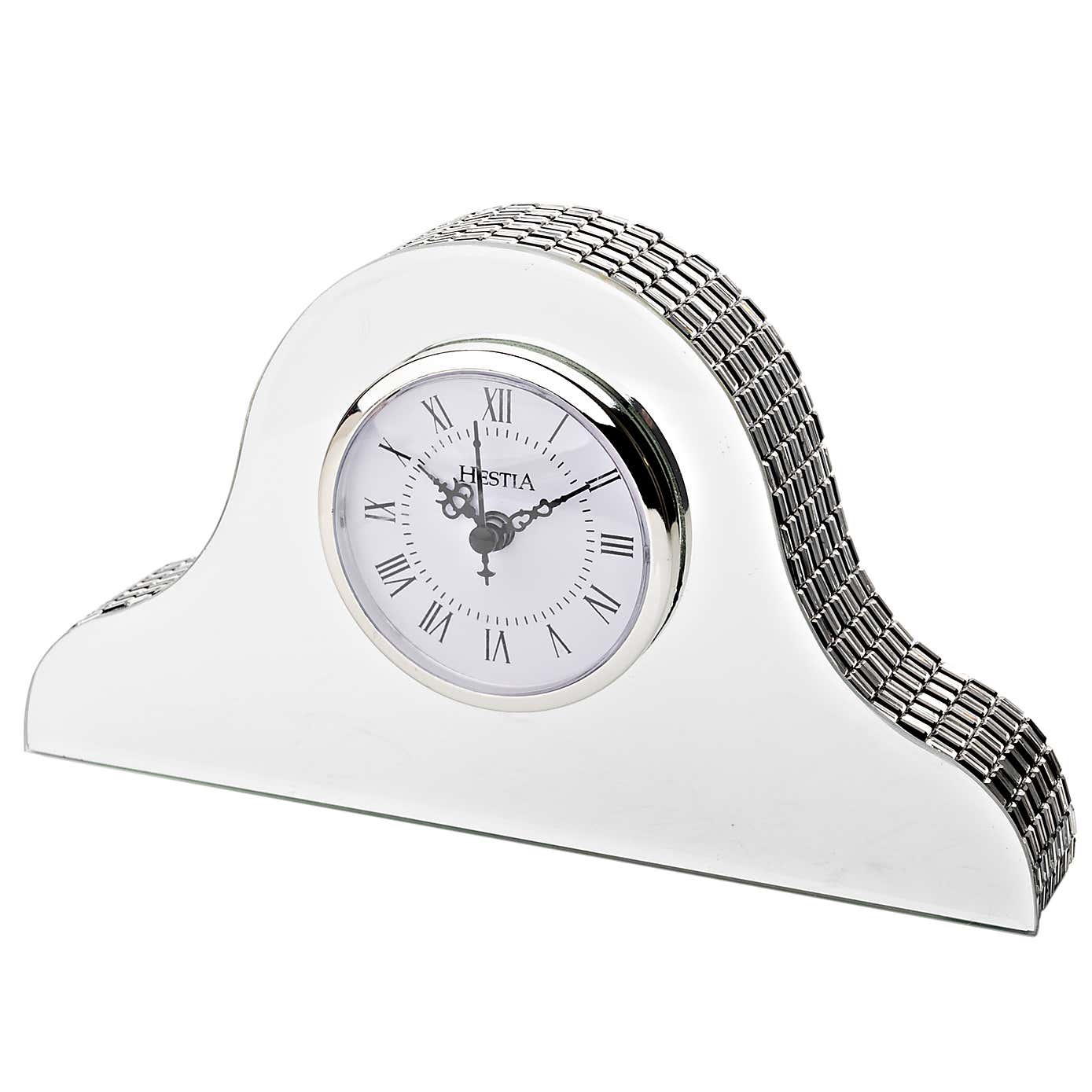 Hestia Mirrored Napoleon Mantel Clock