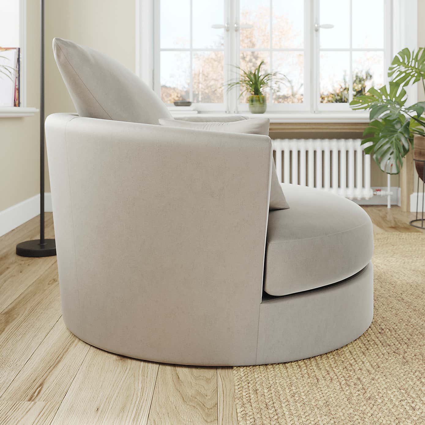 Blake Opulent Velvet Swivel Chair