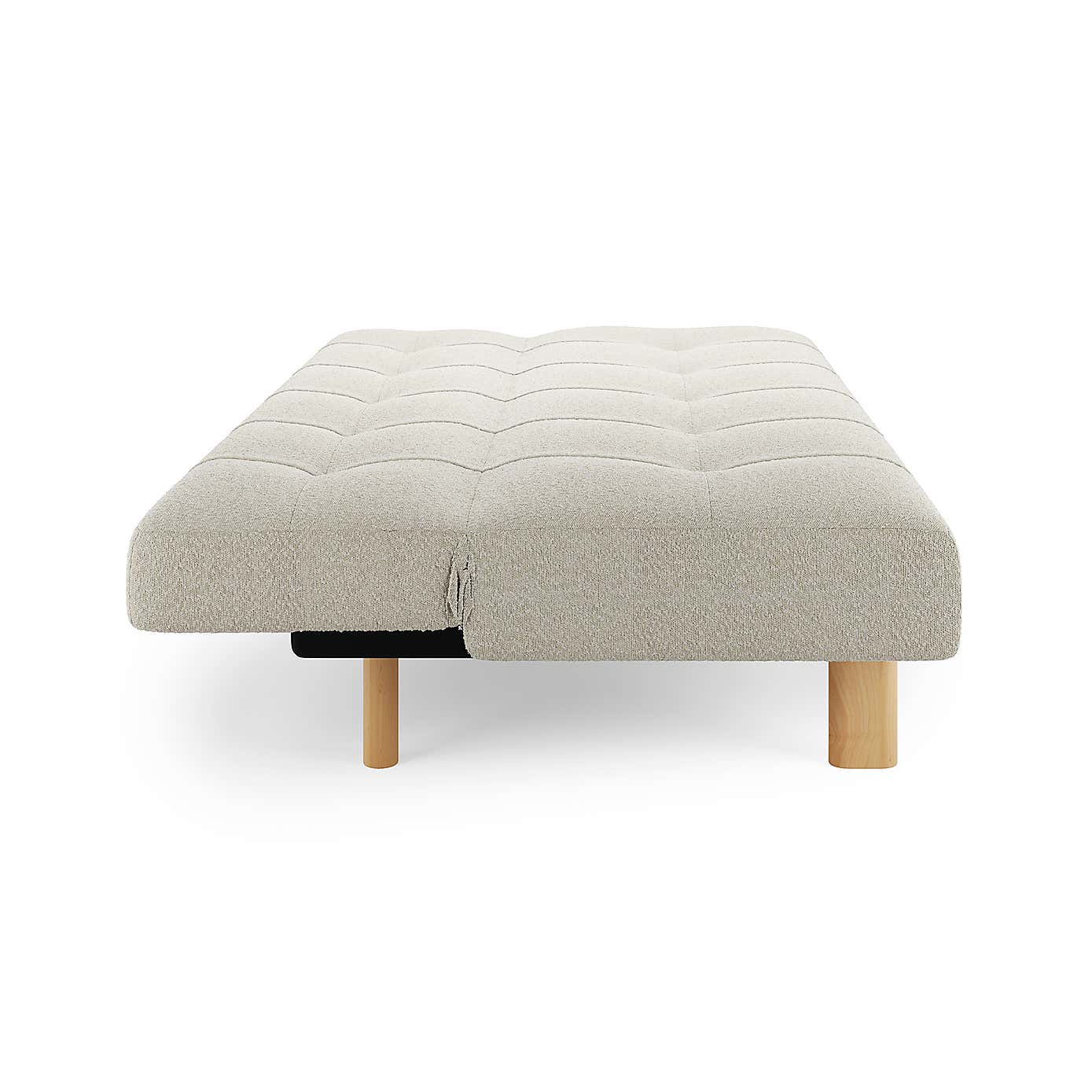 Lottie Boucle Two Tone Clic Clac Double Sofa Bed