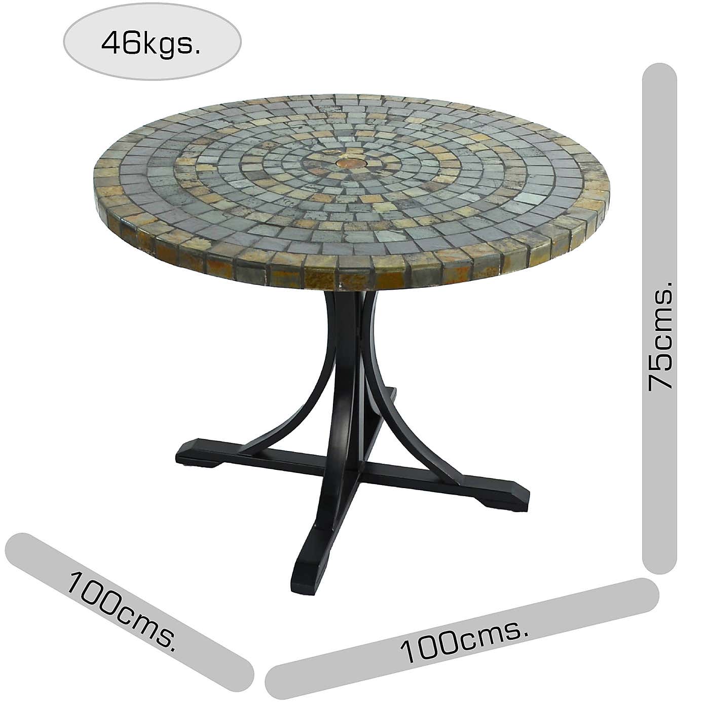 Byron Manor Miami Round Dining Table