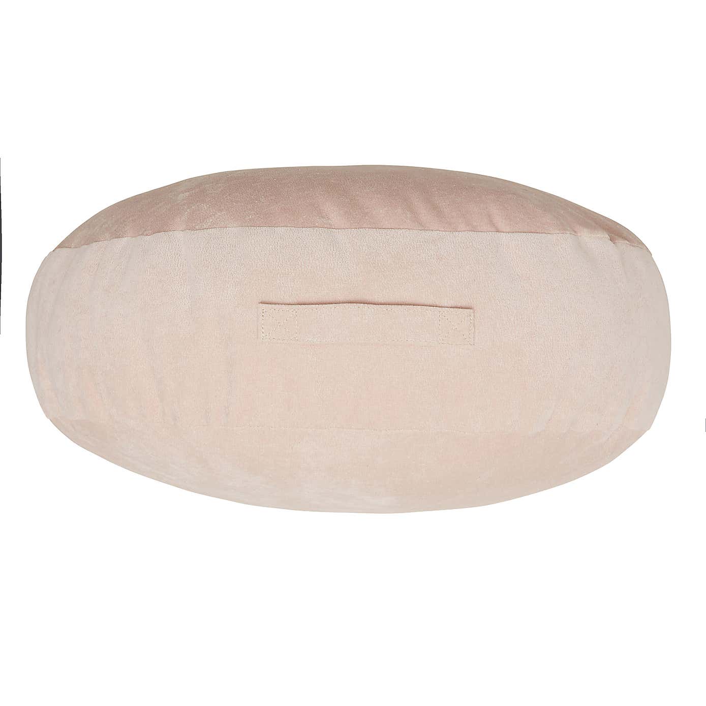 Matte Velour Blush Floor Cushion